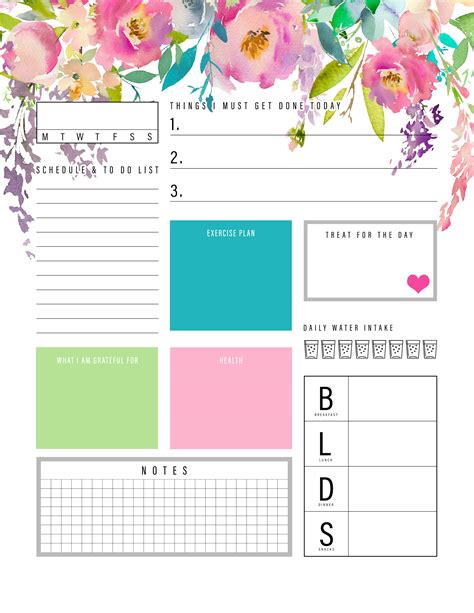 Printable Daily Planner 2019